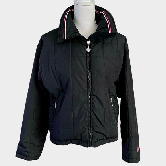 Obermeyer Size 12 Ski Winter Snowboarding Coat Jacket Short Black TINY FLAW - Picture 1 of 6